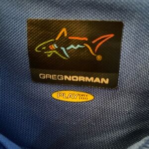 Bright Blue 2XL golf polo Back logo Play dry